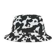 Camo Bucket Hat | Black & White Cow Camouflage Camo Colors