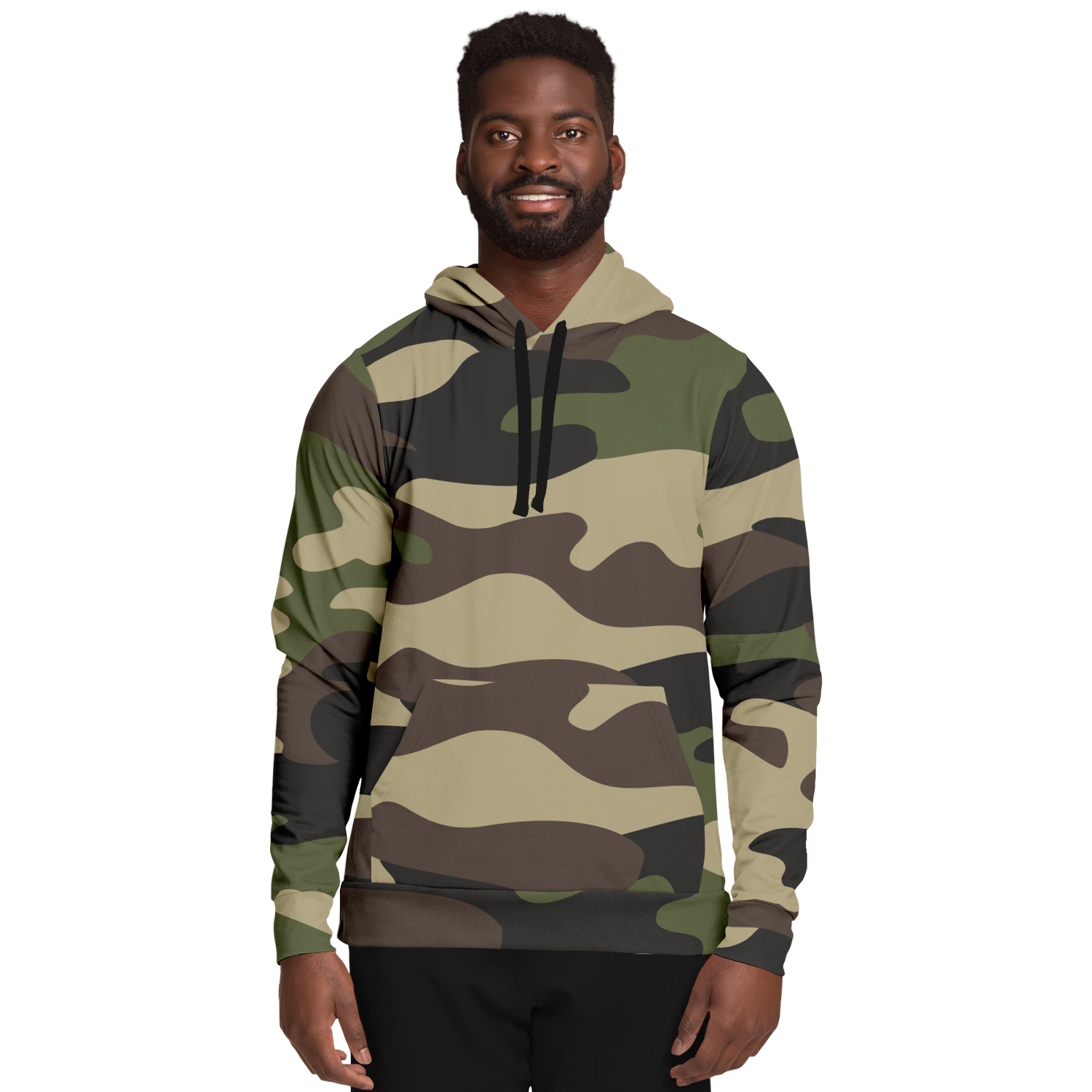 Camo Hoodie | Classic Green Pullover Camo Colors