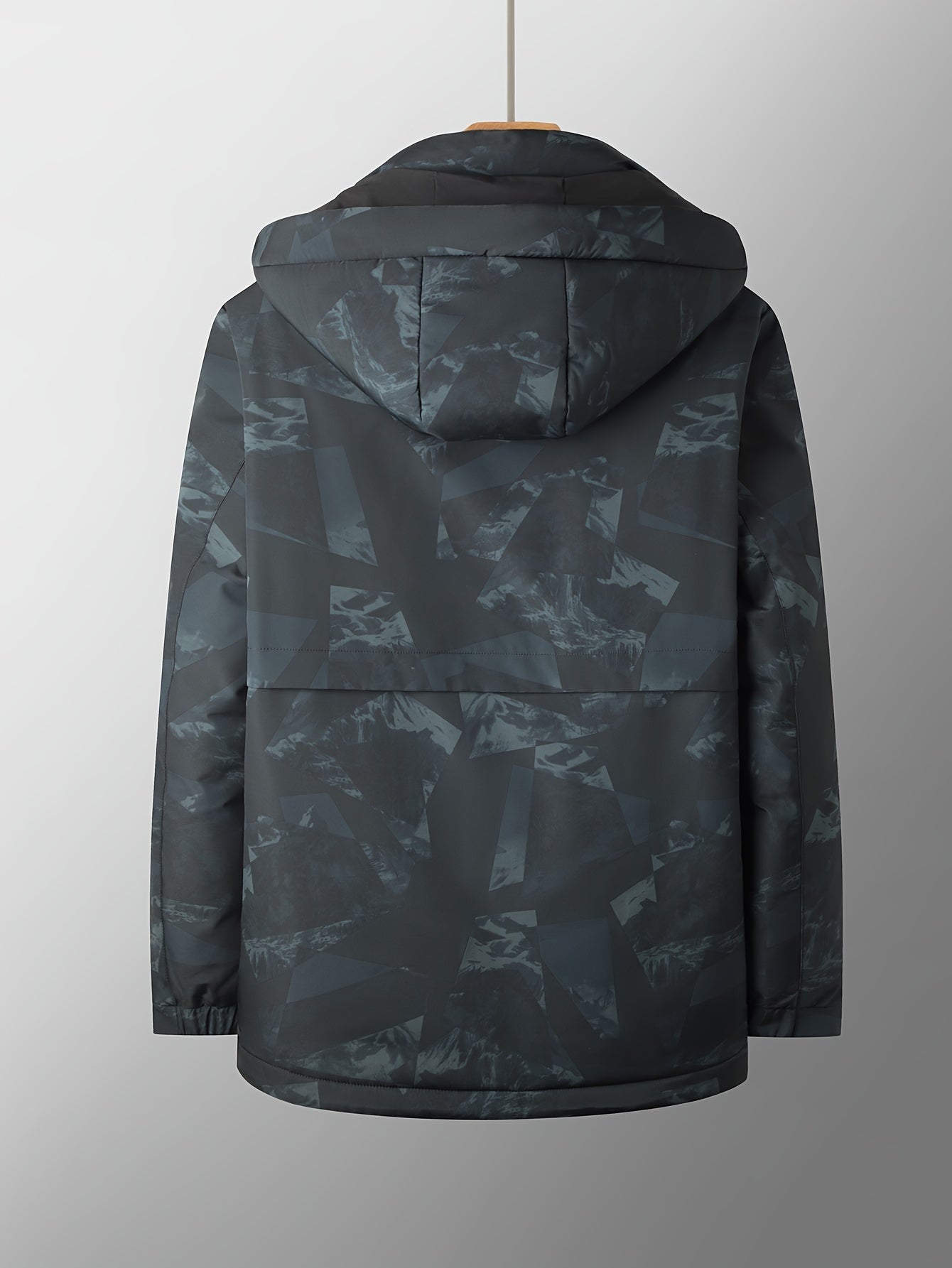 Camouflage Down Jacket for Men: Warm Hooded Winter Outdoor Coat Camo Colors