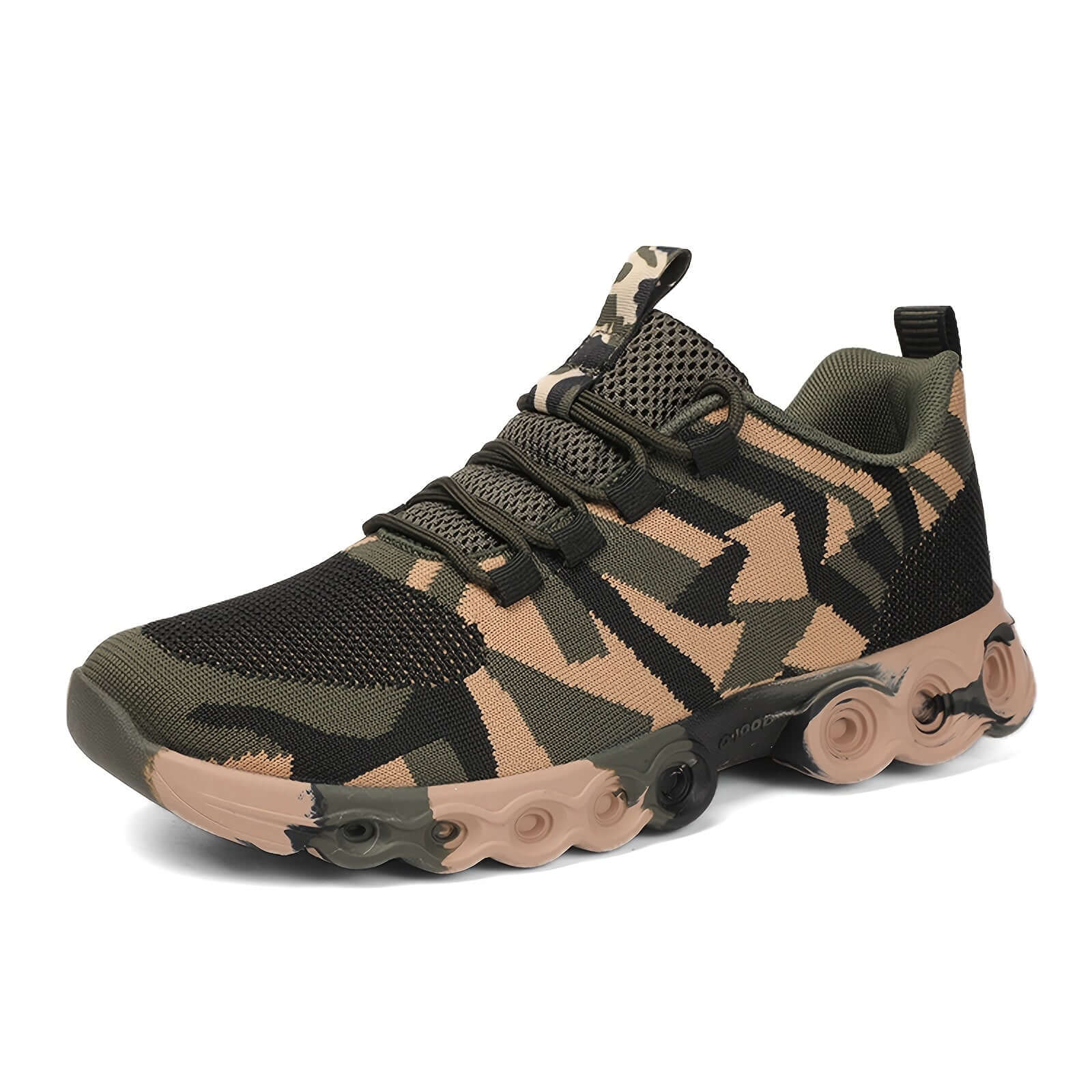 Men's Casual Camouflage Mesh Sneakers | Breathable Fabric Camo Colors