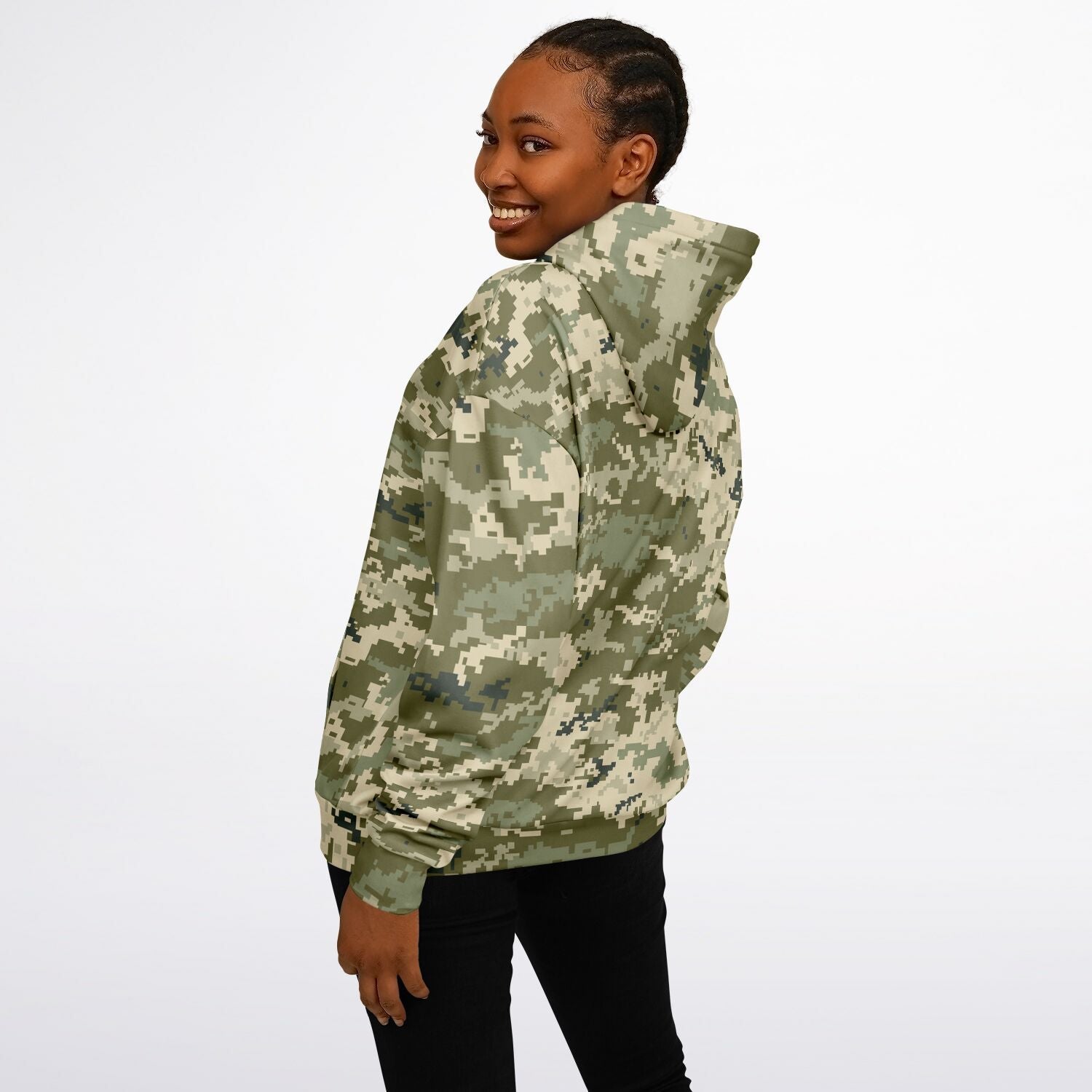 Oversized Camo Hoodie | Ukraine Green Military Camouflage | Camo Colors