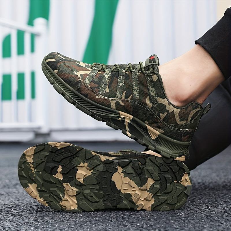 Camo Mesh Breathable Sneakers – Perfect for Running, Hiking Camo Colors