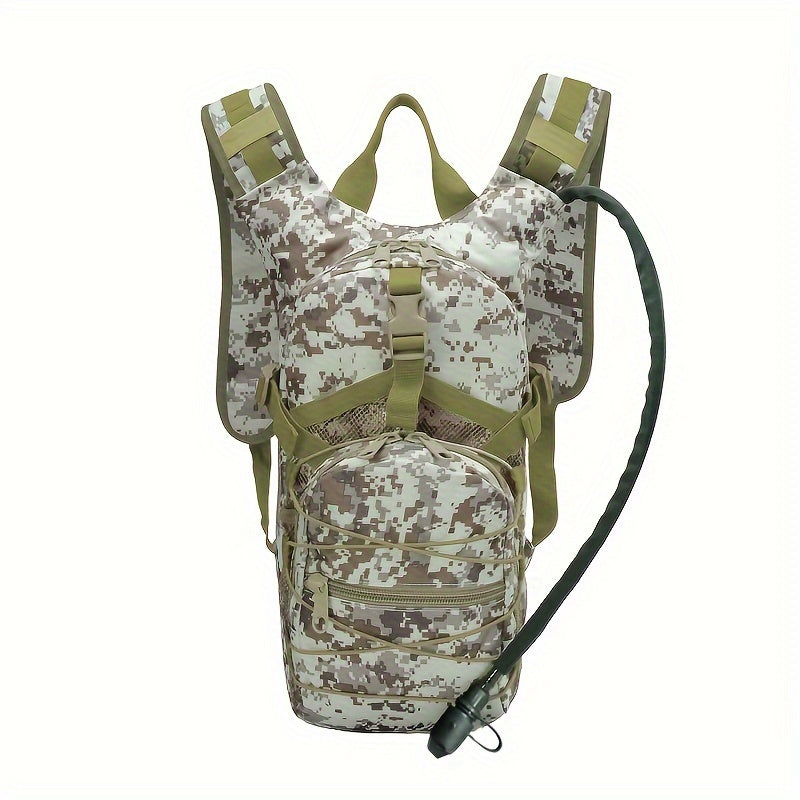 Versatile Tactical Backpack with Built-In Hydration System Camo Colors