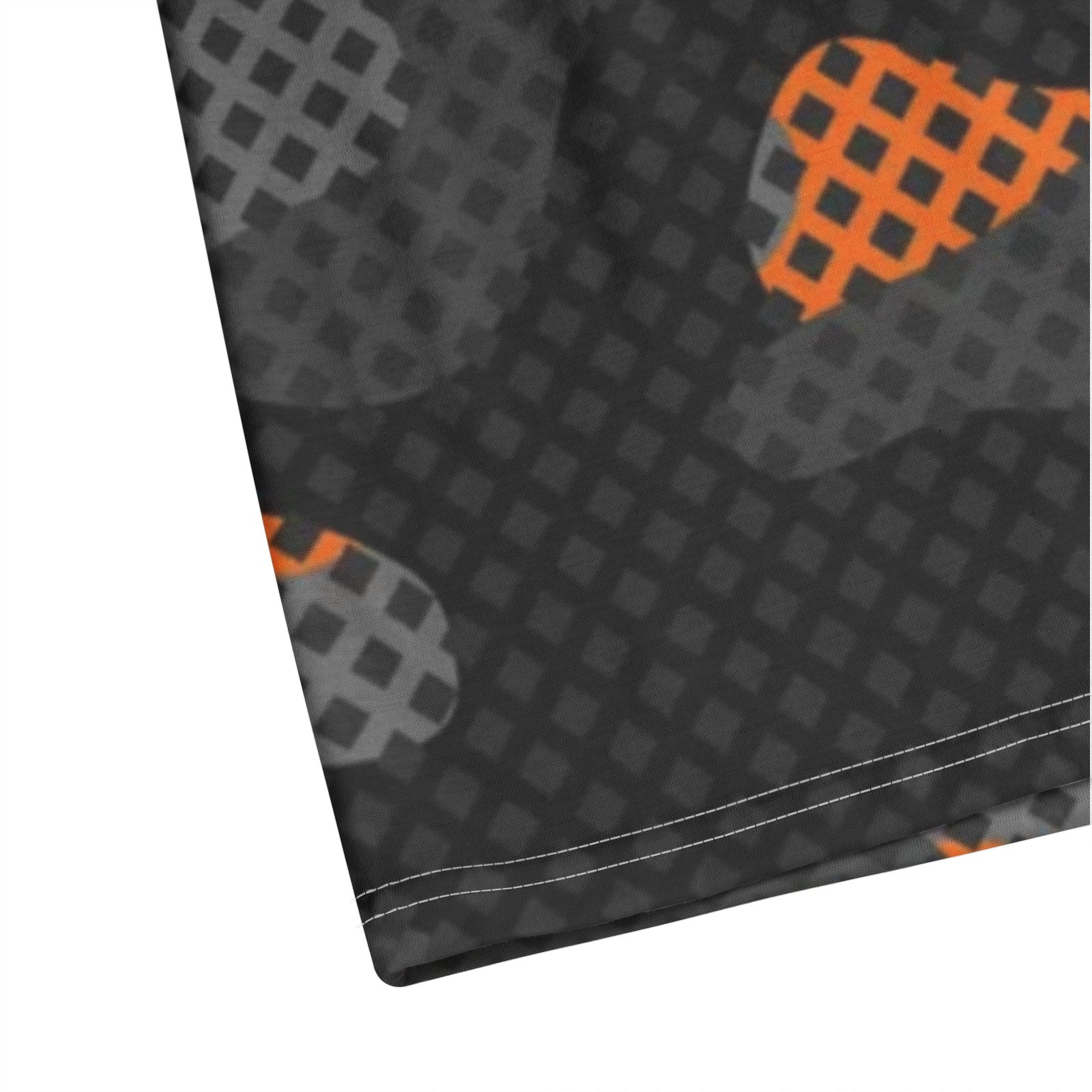 Camo Golf Shirt | Orange & Black Pixel Camo Colors