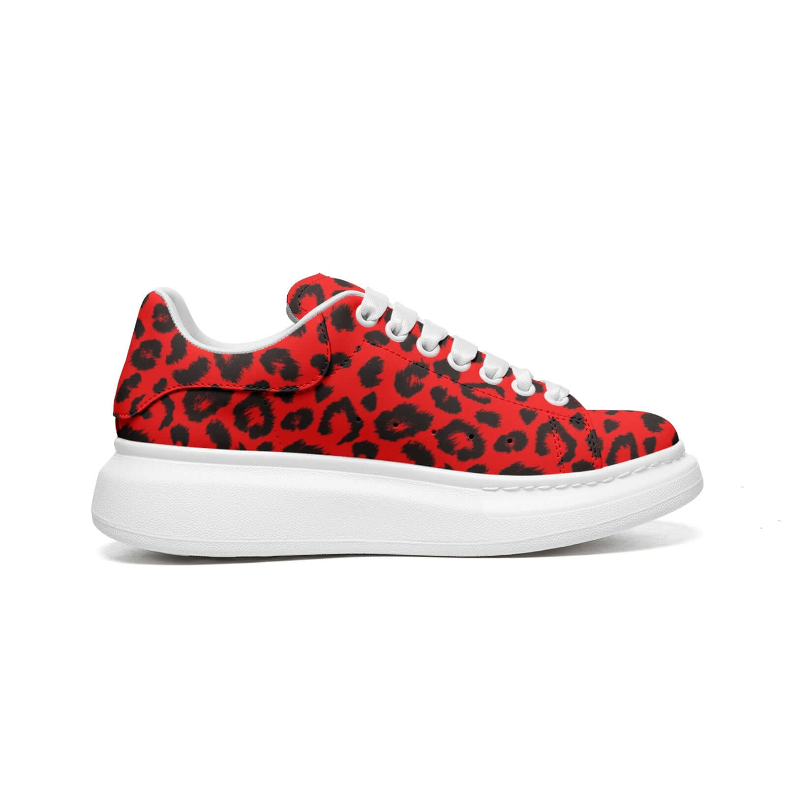 Leopard Sneakers | Oversized McQueens | Red & Black Camo Colors