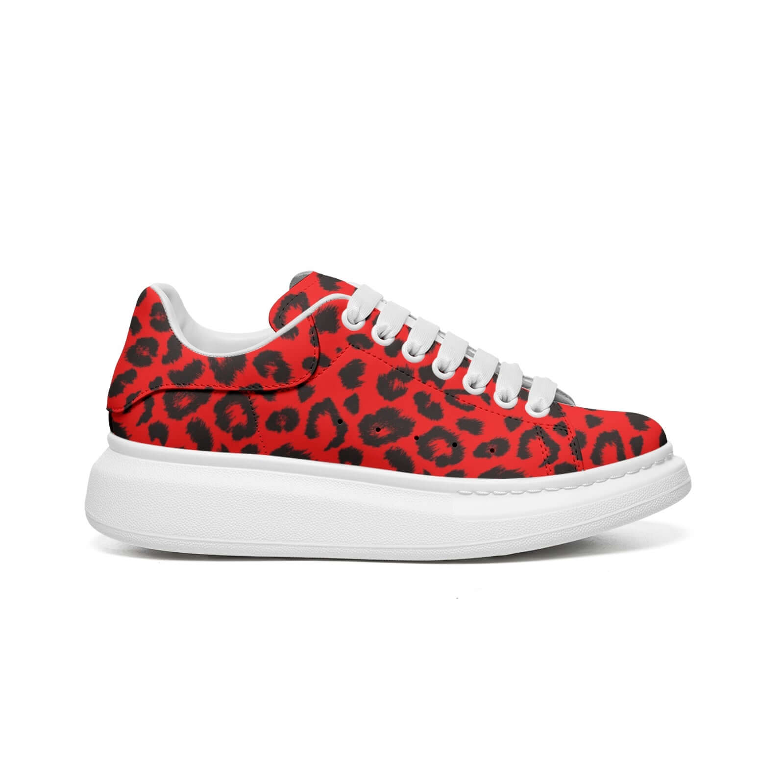 Leopard Sneakers | Oversized McQueens | Red & Black Camo Colors