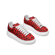 Leopard Sneakers | Oversized McQueens | Red & Black Camo Colors