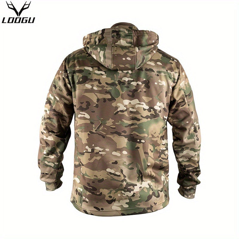 Camo Hunting Hoodie | Men's Wool Lined Warm Pullover Camo Colors