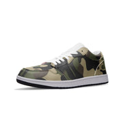 Classic Brown Camo Sneakers | Unisex Low Top Leather Camo Colors