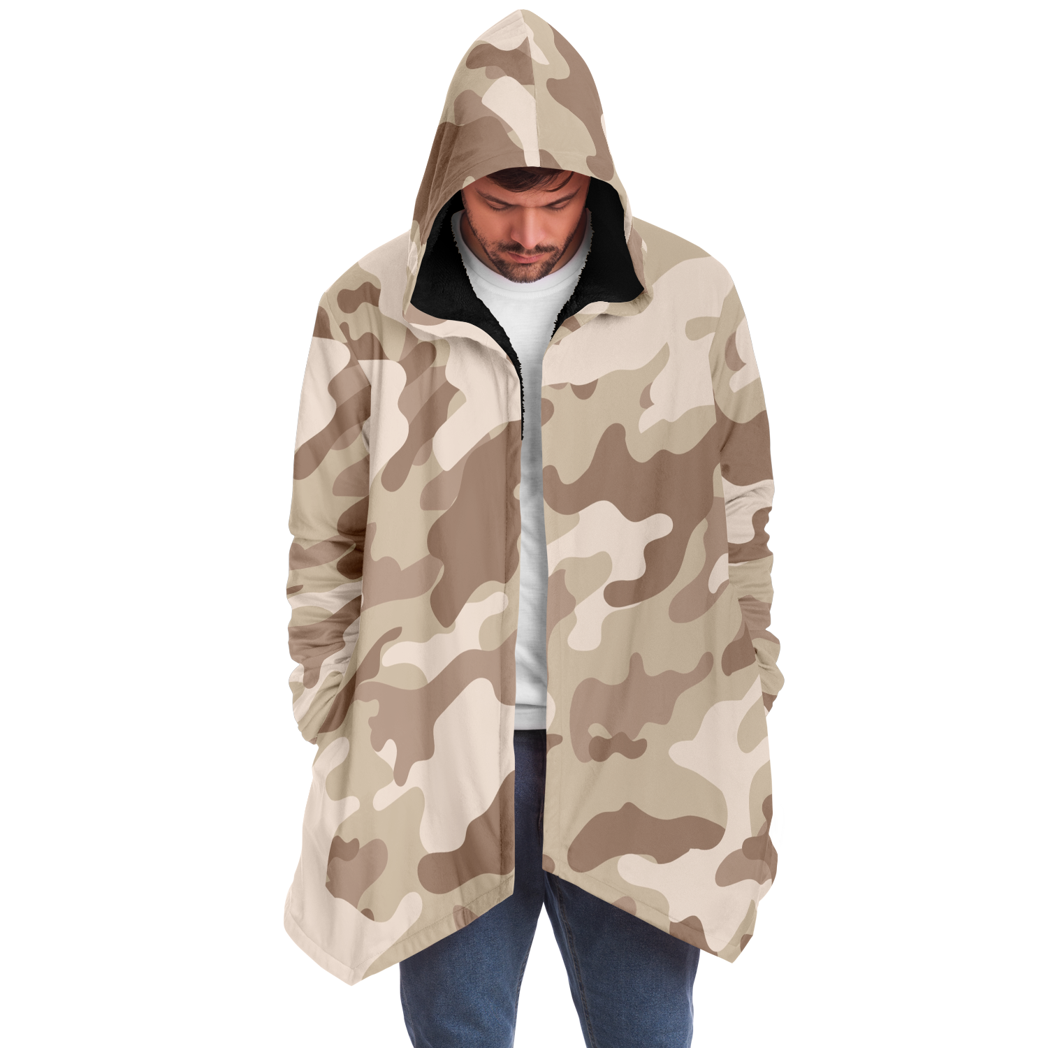Camo Cloak | Desert Brown Camouflage | Microfleece Camo Colors