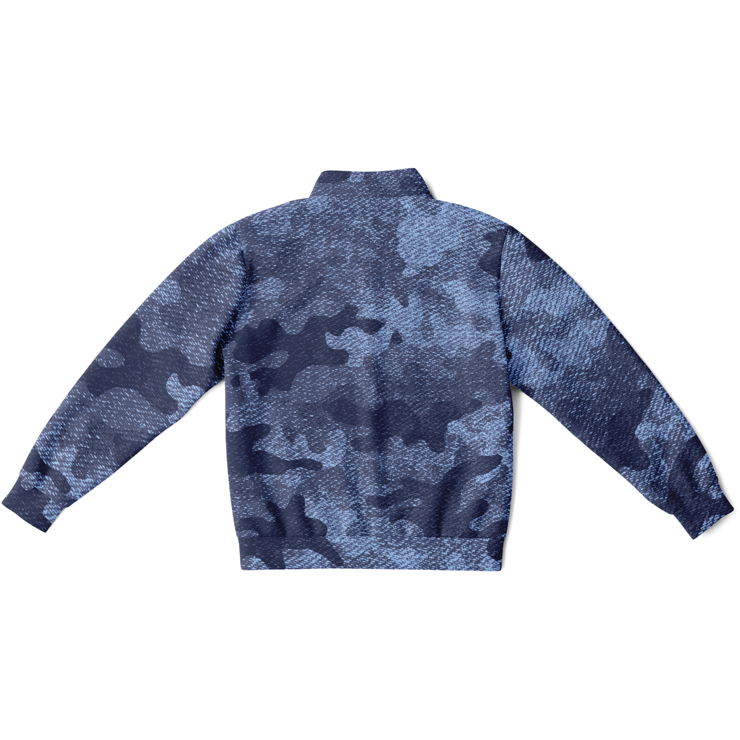 Camo Track Jacket | Denim Blue Camouflage Camo Colors