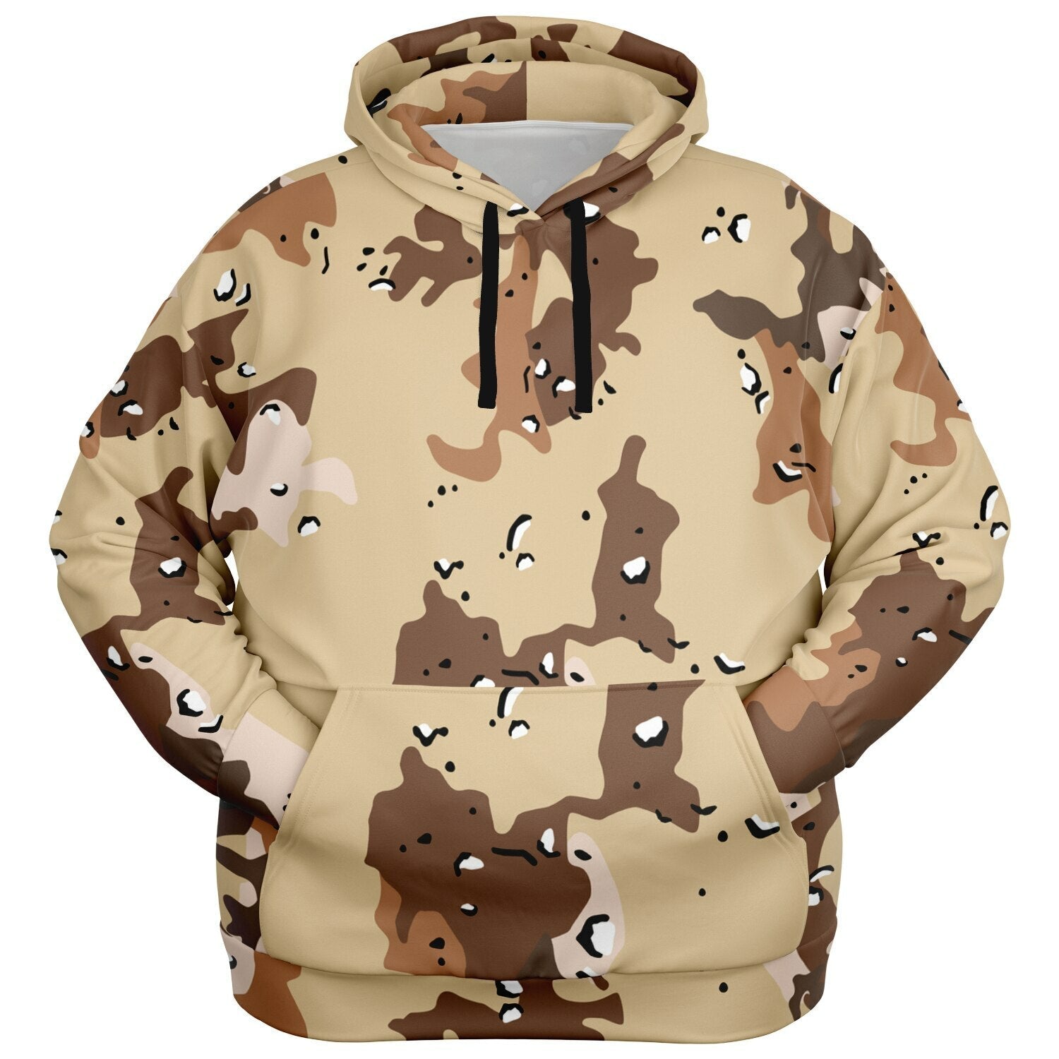 Plus-Size Hoodie in US Marines Desert Uniform Camouflage | Camo Colors