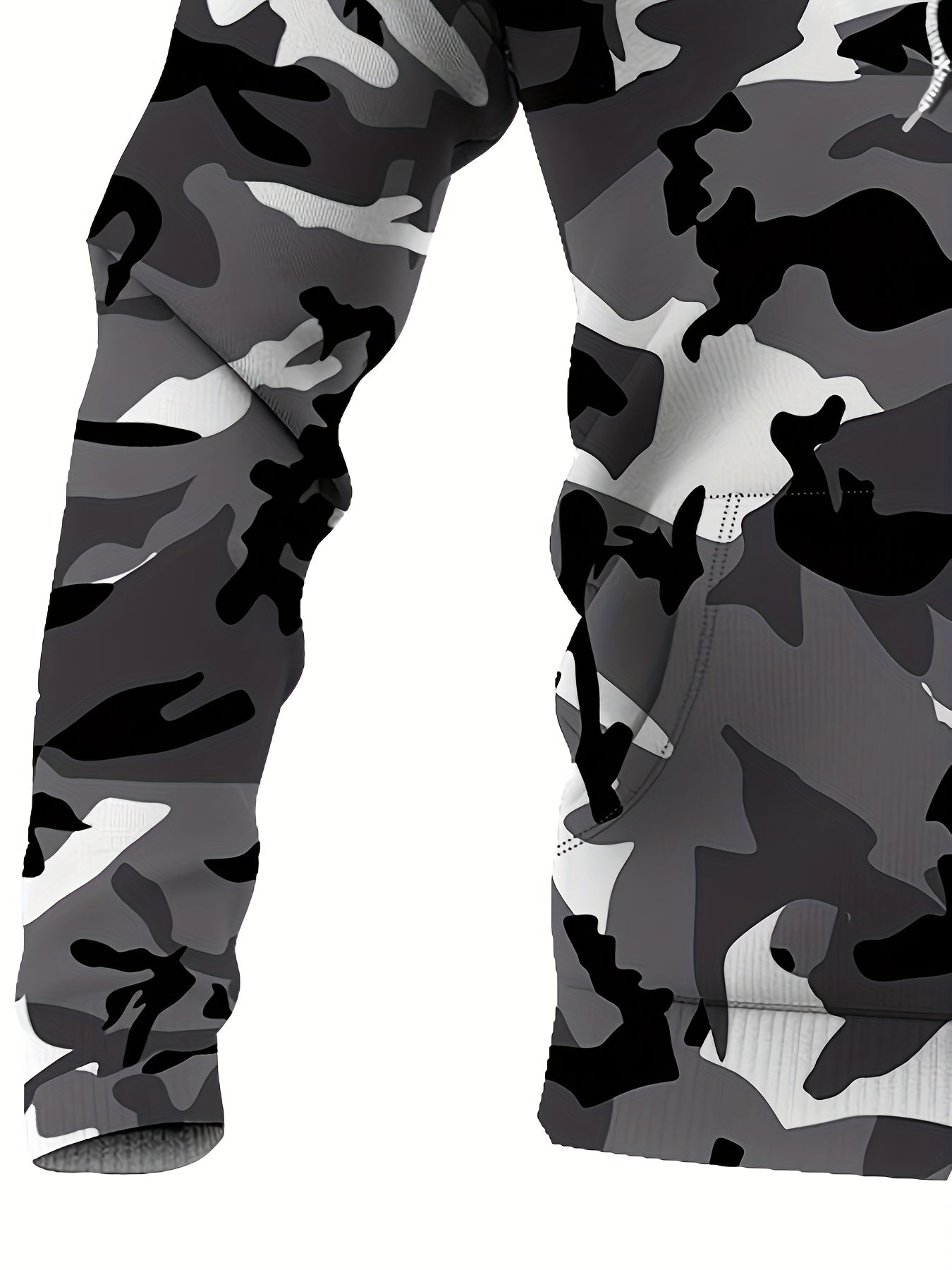 Plus Size Casual Camouflage Hoodie Sweatshirt with Pocket Camo Colors