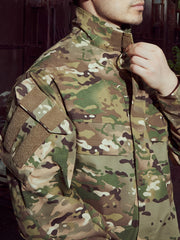 Men's Camo Softshell Jacket: Windbreaker for Hiking & Outdoors Camo Colors