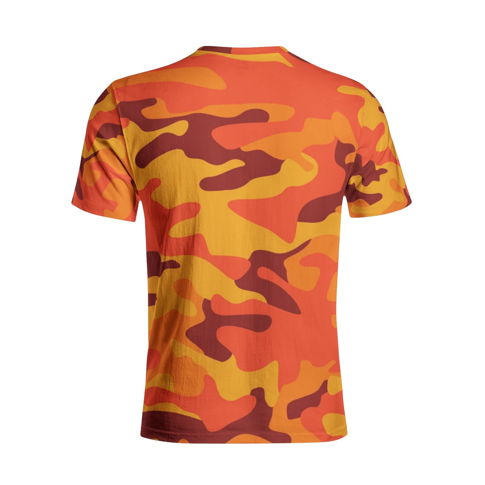 Camo T-shirt | Cotton | Unisex | Orange & Red Camouflage Camo Colors