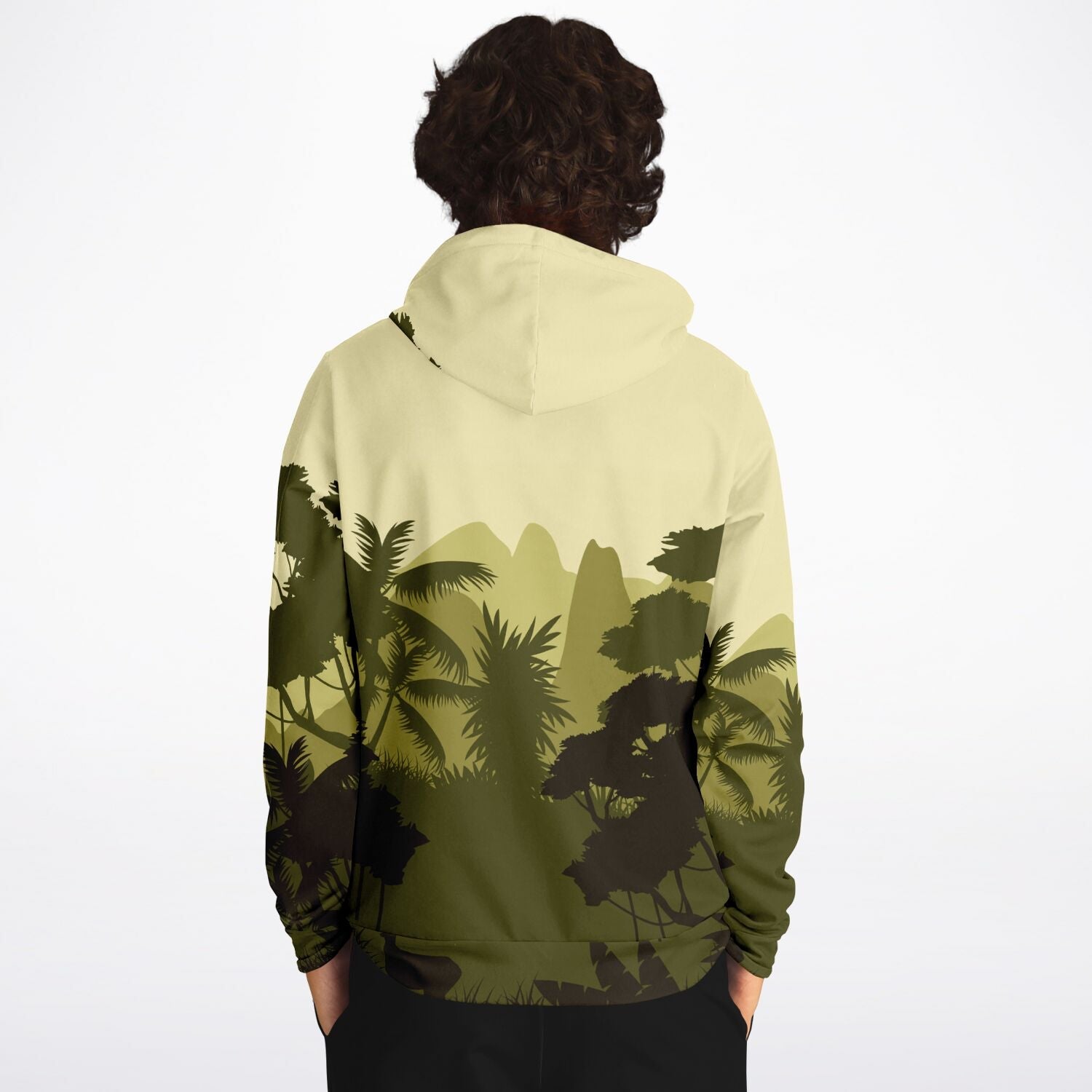 Rain Forest Hoodie in Green and Yellow | camo colors