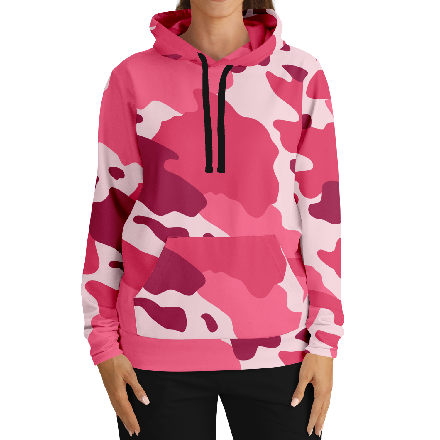 Camo Hoodie | Cherry, Piggy Pink and Rich Maroon Camo Colors
