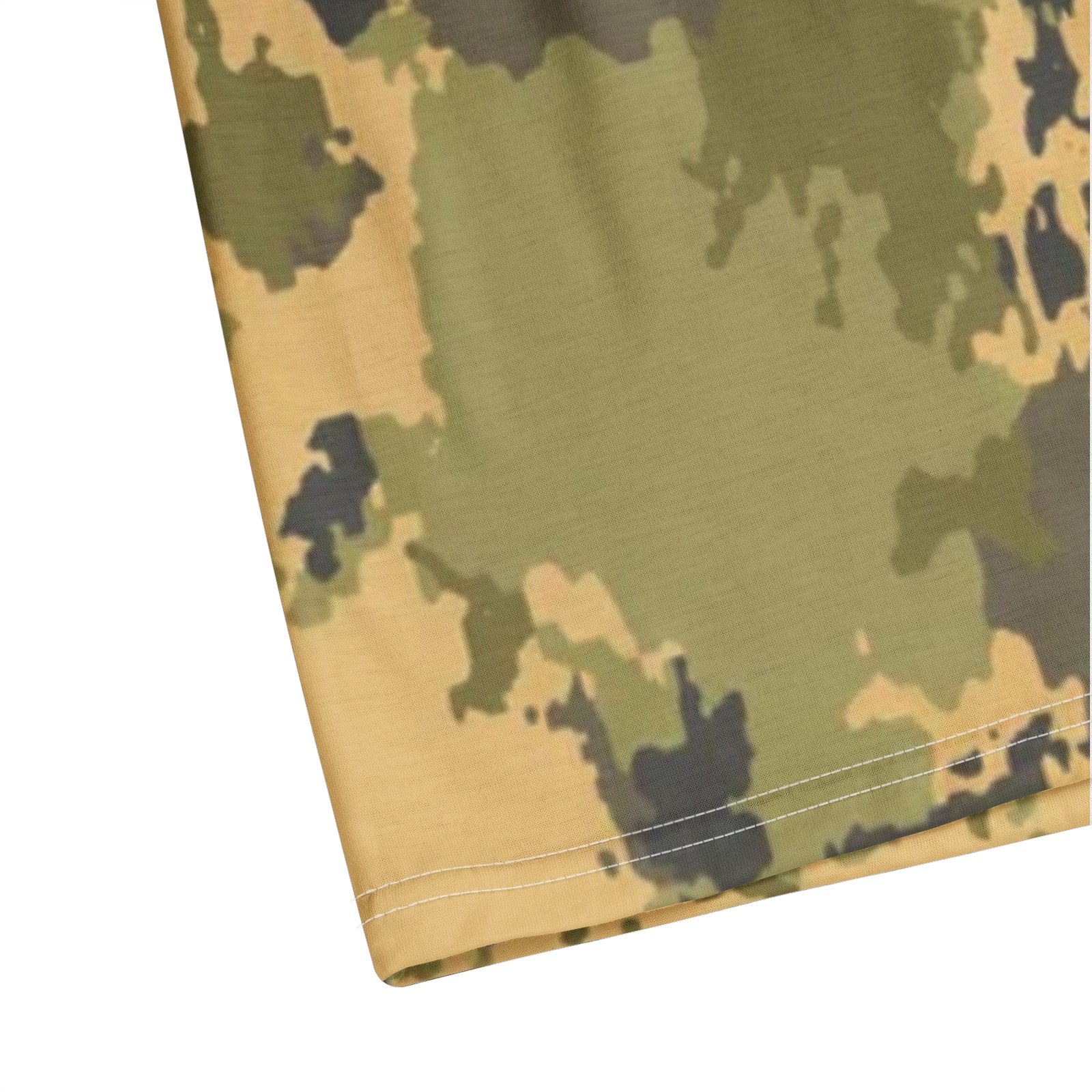 Men's Camo Golf Shirt | Desert Green Watercolor Camouflage Camo Colors