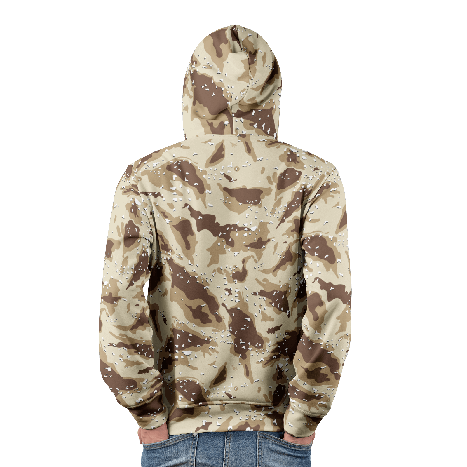 Men's Pullover Hoodie | US Desert Uniform Camo Colors