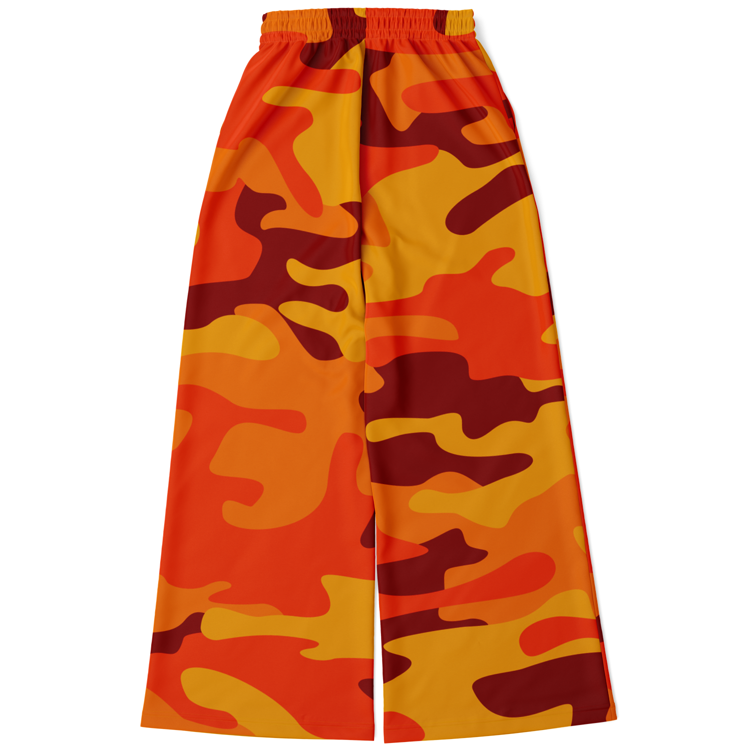 Camo Wide Leg Pants | Orange & Red Camo Camo Colors