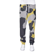Men's Camo Track Pants | Yellow, Black, and Silver Camo Colors