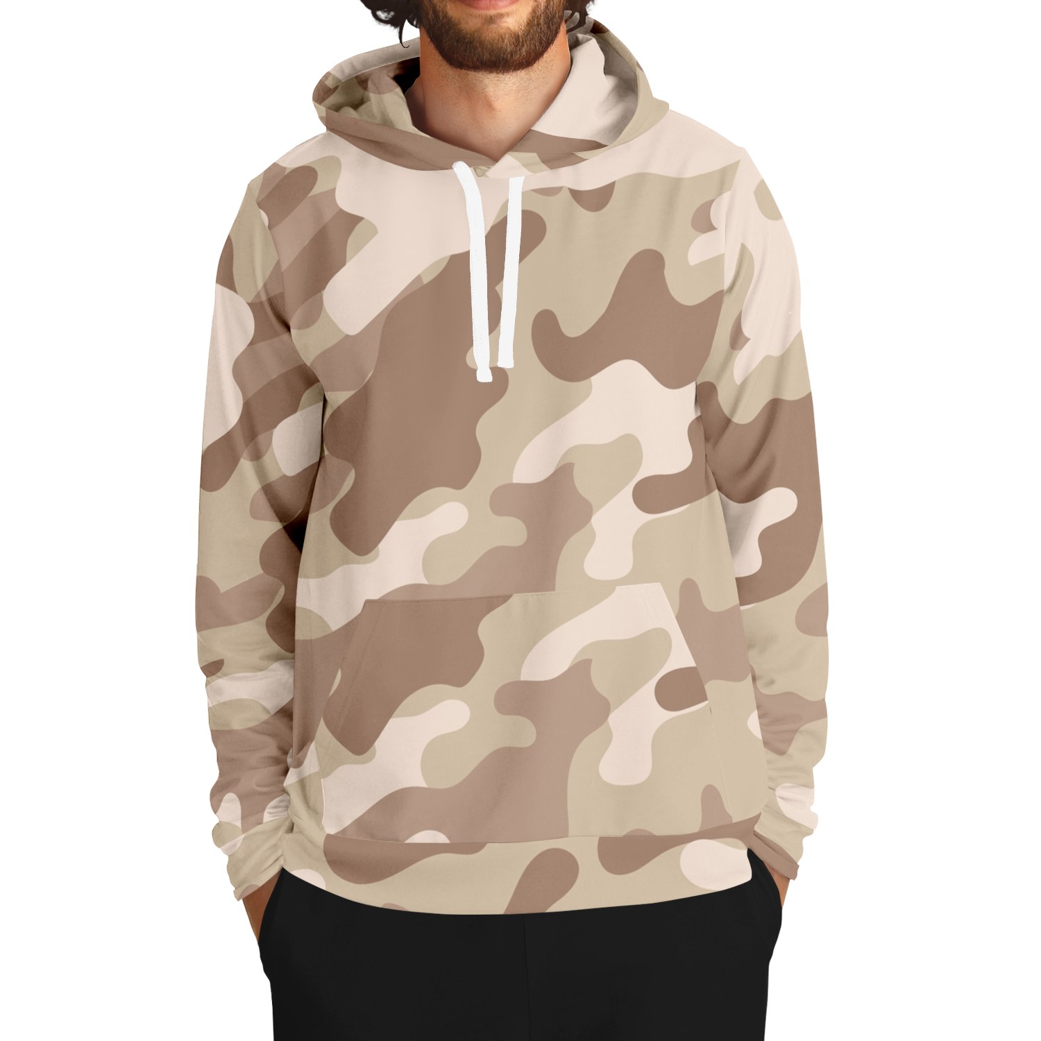 Camo Hoodie | Brown Desert Pullover Camo Colors