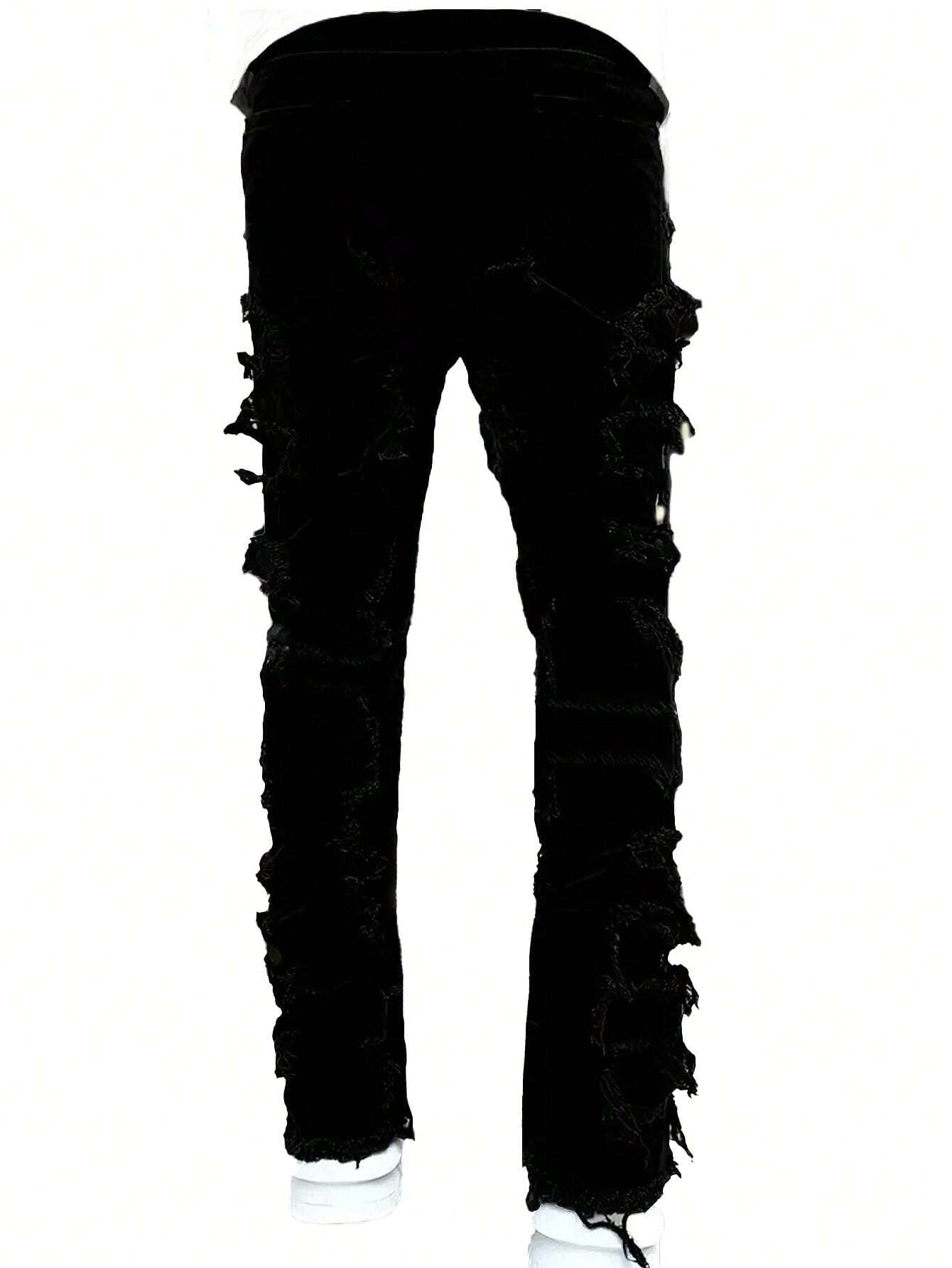 Men's Camo Print Ripped Jeans Camo Colors