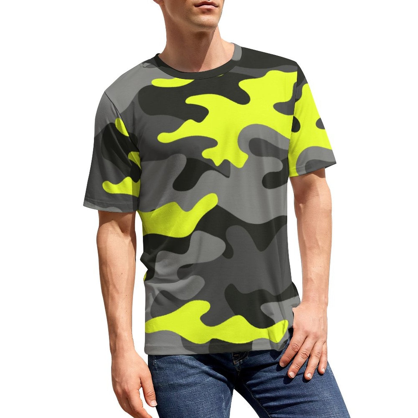 Camo Shirt | Black, Gray, and Yellow T Camo Colors