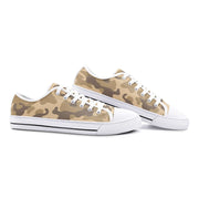 Camo Shoes | Low Top Canvas | Khaki Camouflage Camo Colors
