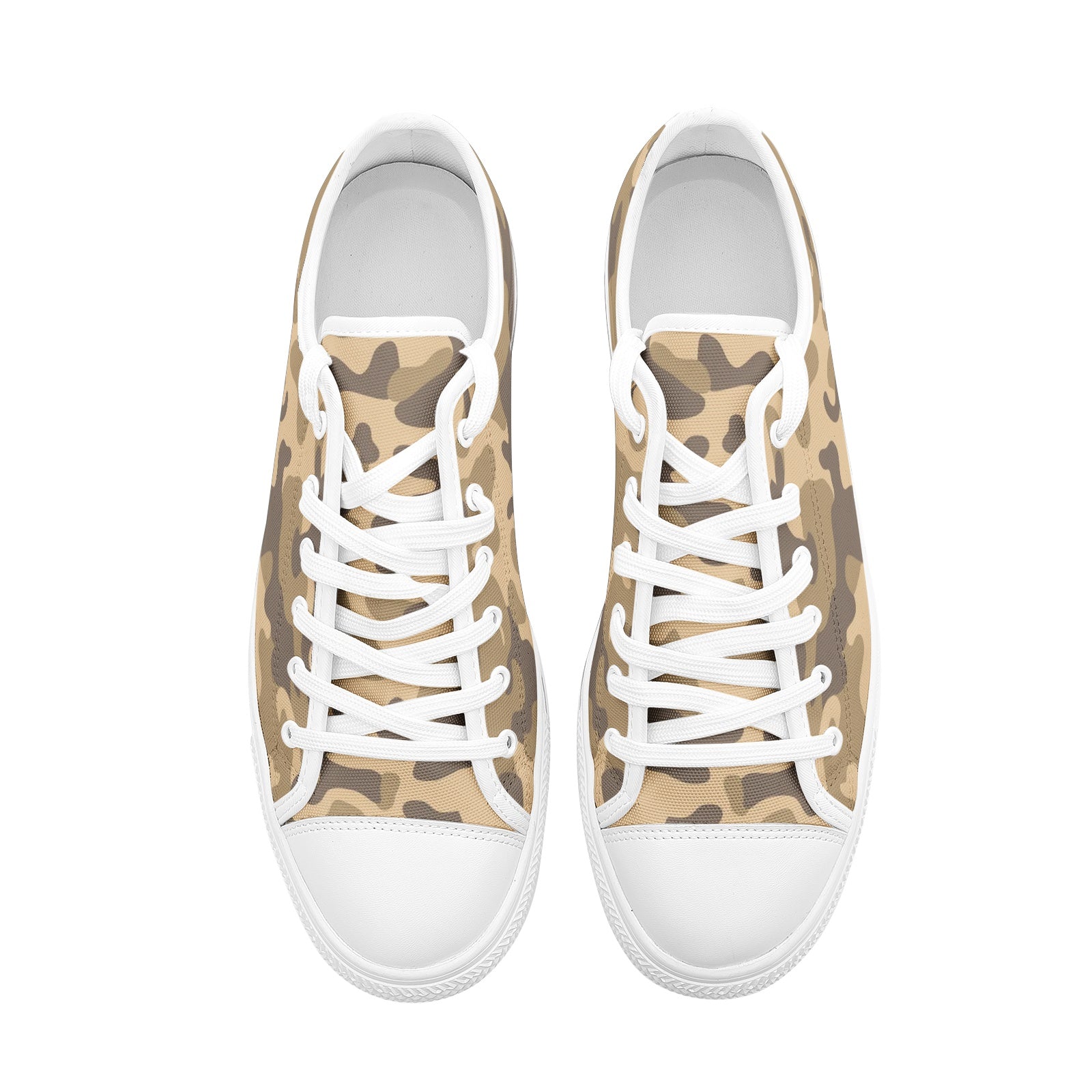 Camo Shoes | Low Top Canvas | Khaki Camouflage Camo Colors
