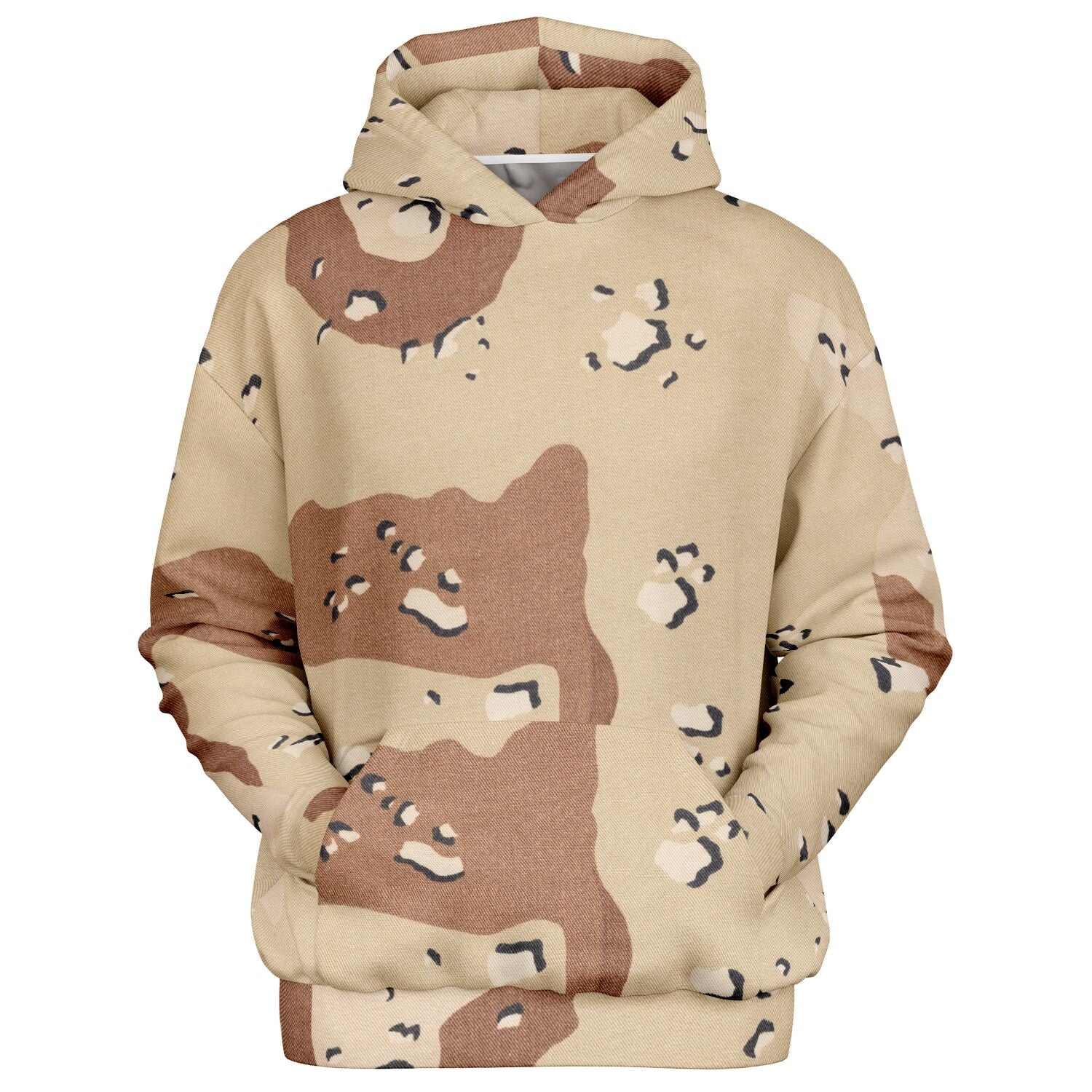 Oversized Camo Hoodie | Marines Desert Brown Style | Camo Colors