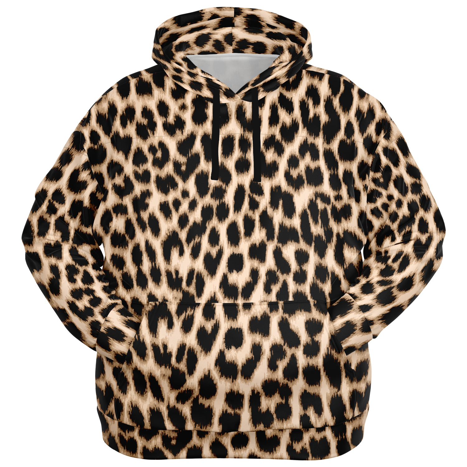 Plus-size Cheetah Set | Brown Athletic Joggers & Hoodie Camo Colors