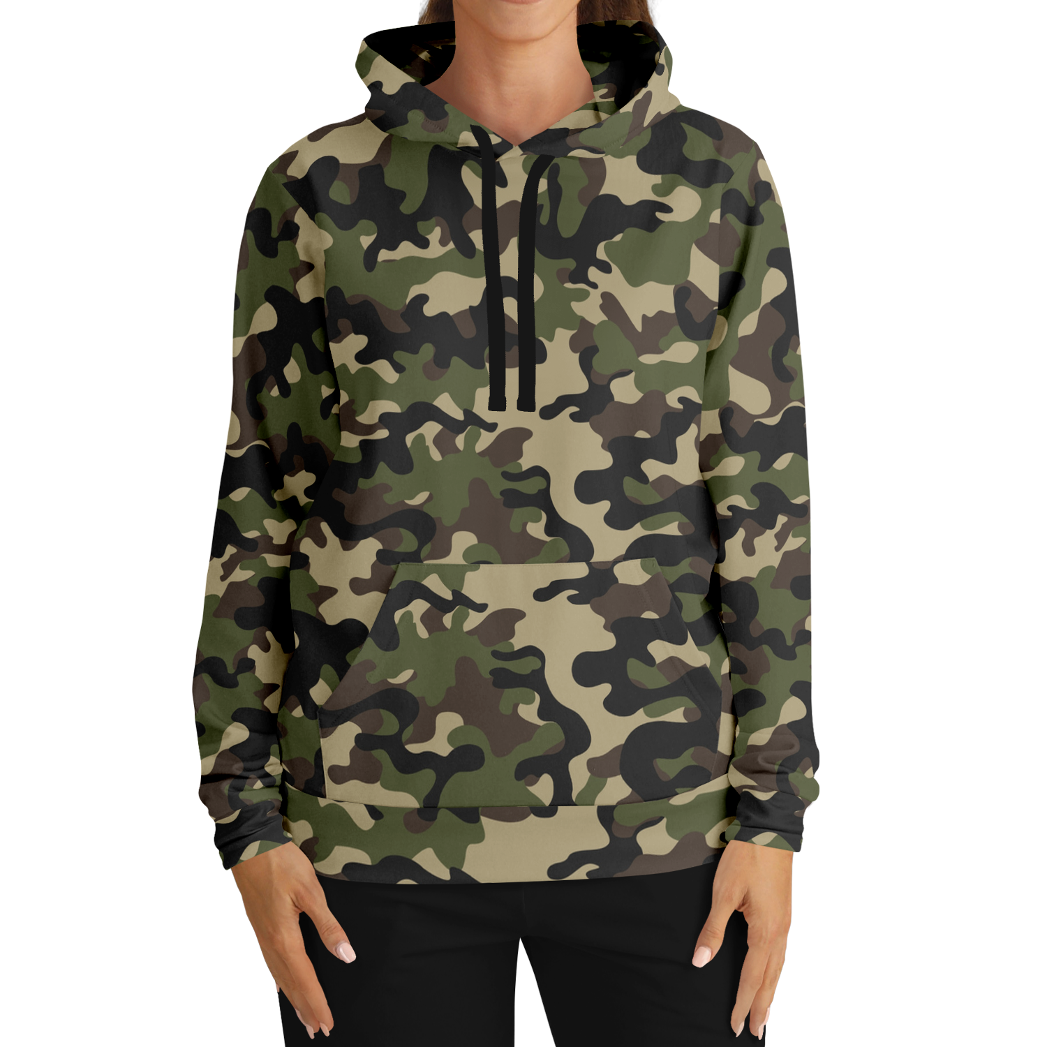 Brown Camo Hoodie | Classic Military Camouflage Camo Colors