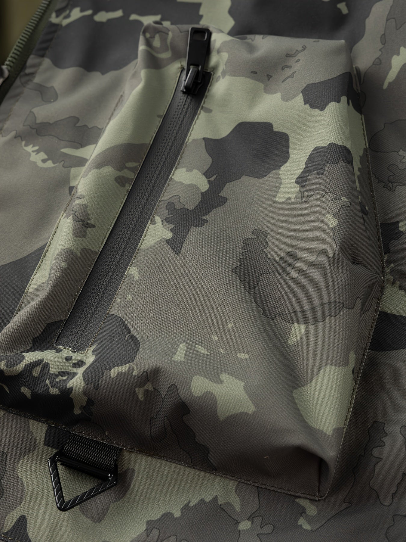 Men's Camo Windbreaker Jacket with a Hood | Multi Pocket Cargo Jacket Camo Colors