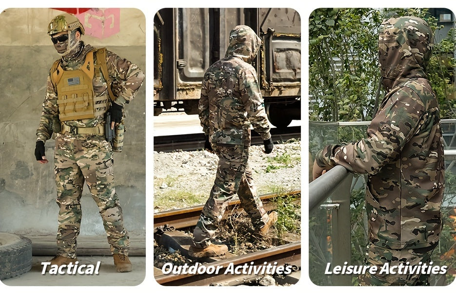 Camo Hunting Hoodie | Men's Wool Lined Warm Pullover Camo Colors