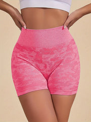 Women's Camo Yoga Shorts: High Waist, Seamless Sports Wear Camo Colors