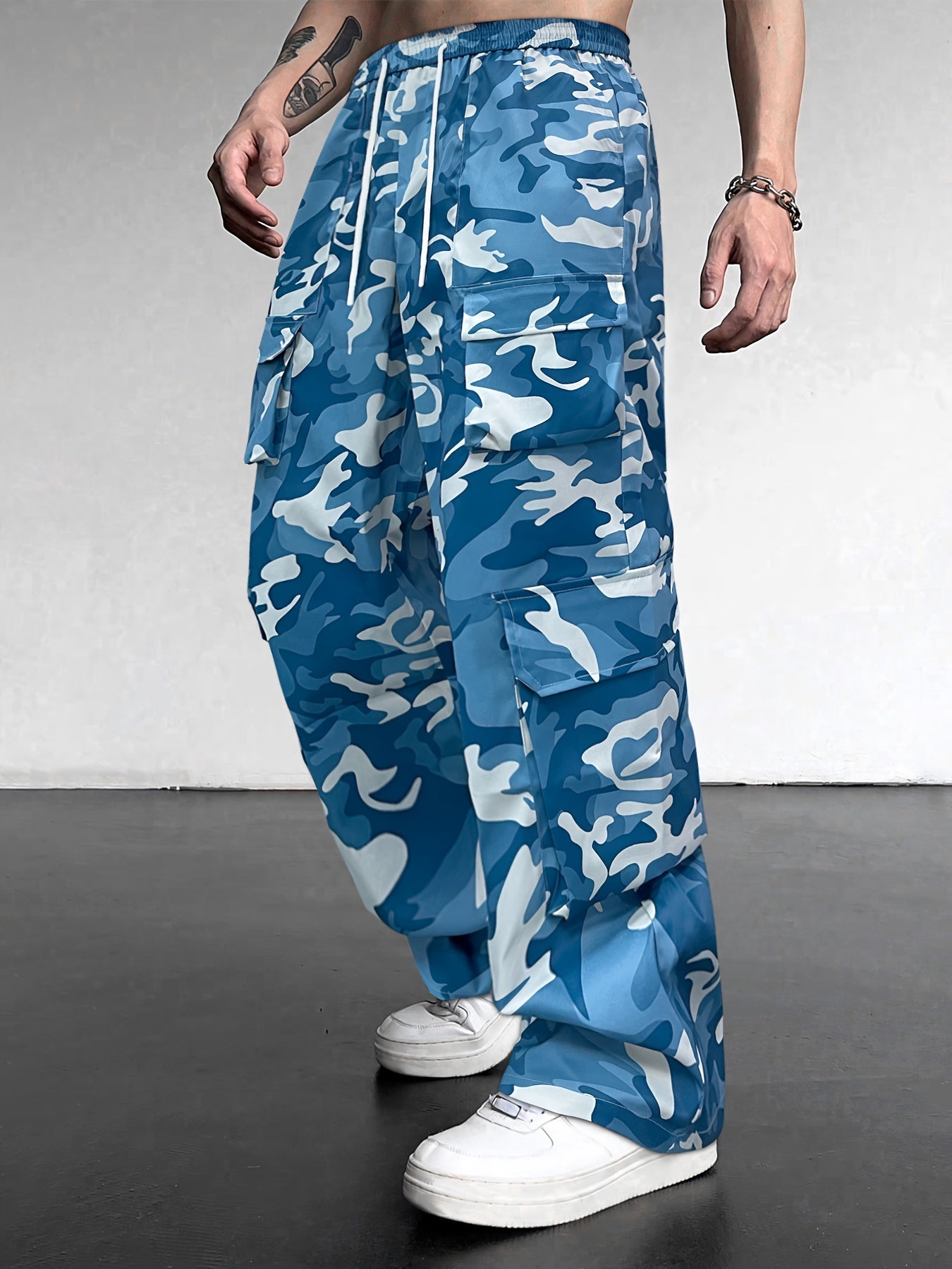 Men's Camo Cargo Pants | Loose Fit, Multi-Pocket Design Camo Colors