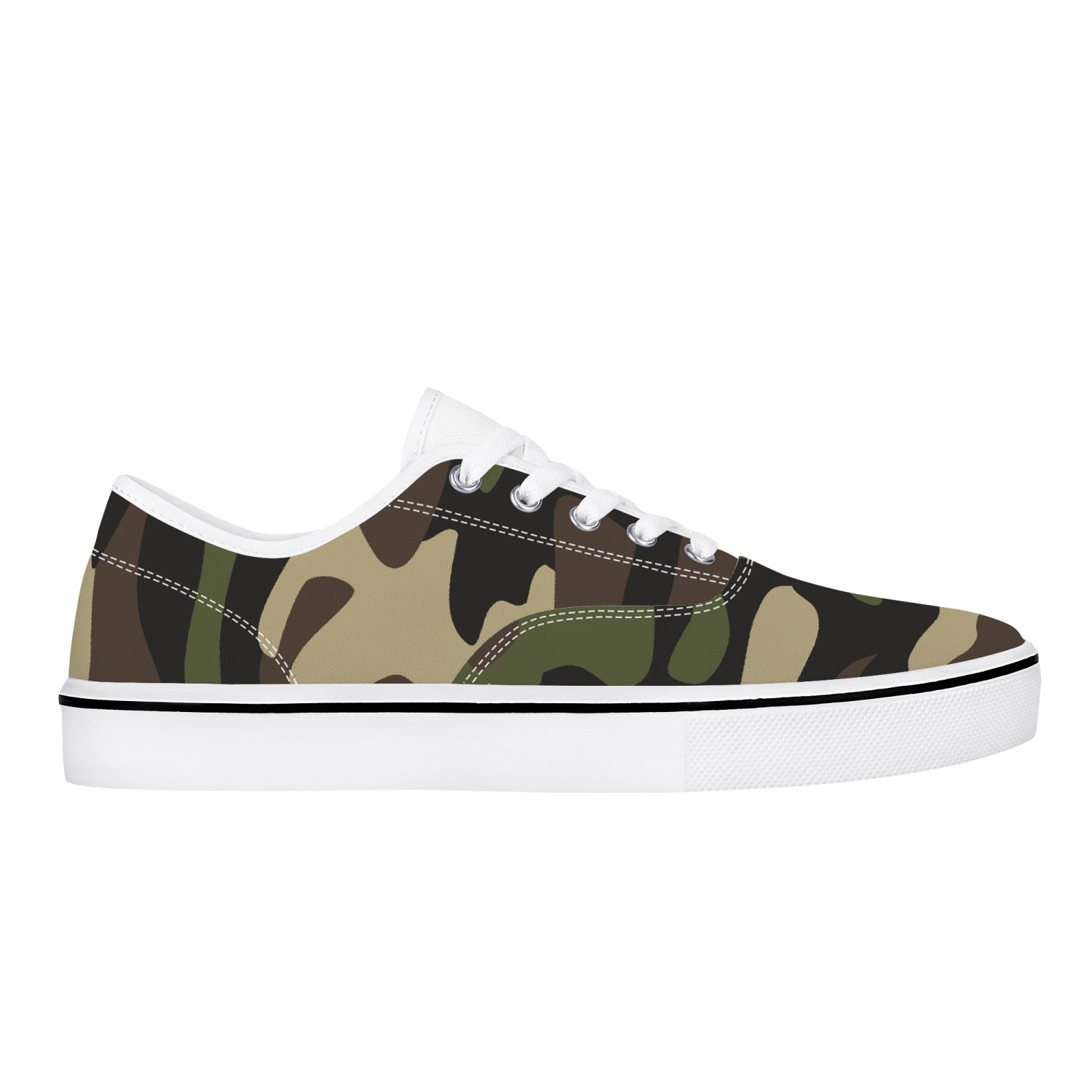 Camo Skate Shoes | Classic Green Camouflage Camo Colors