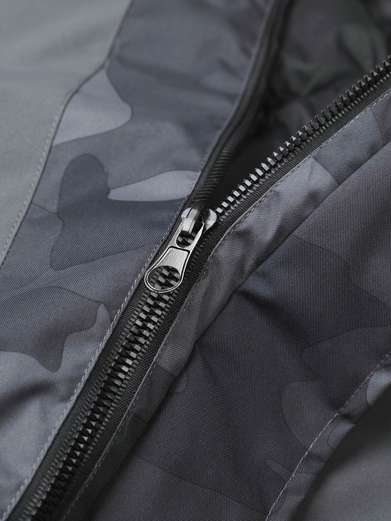 Camo Streetwear Jacket | Men's Hooded Polyester Zip-Up Design Camo Colors