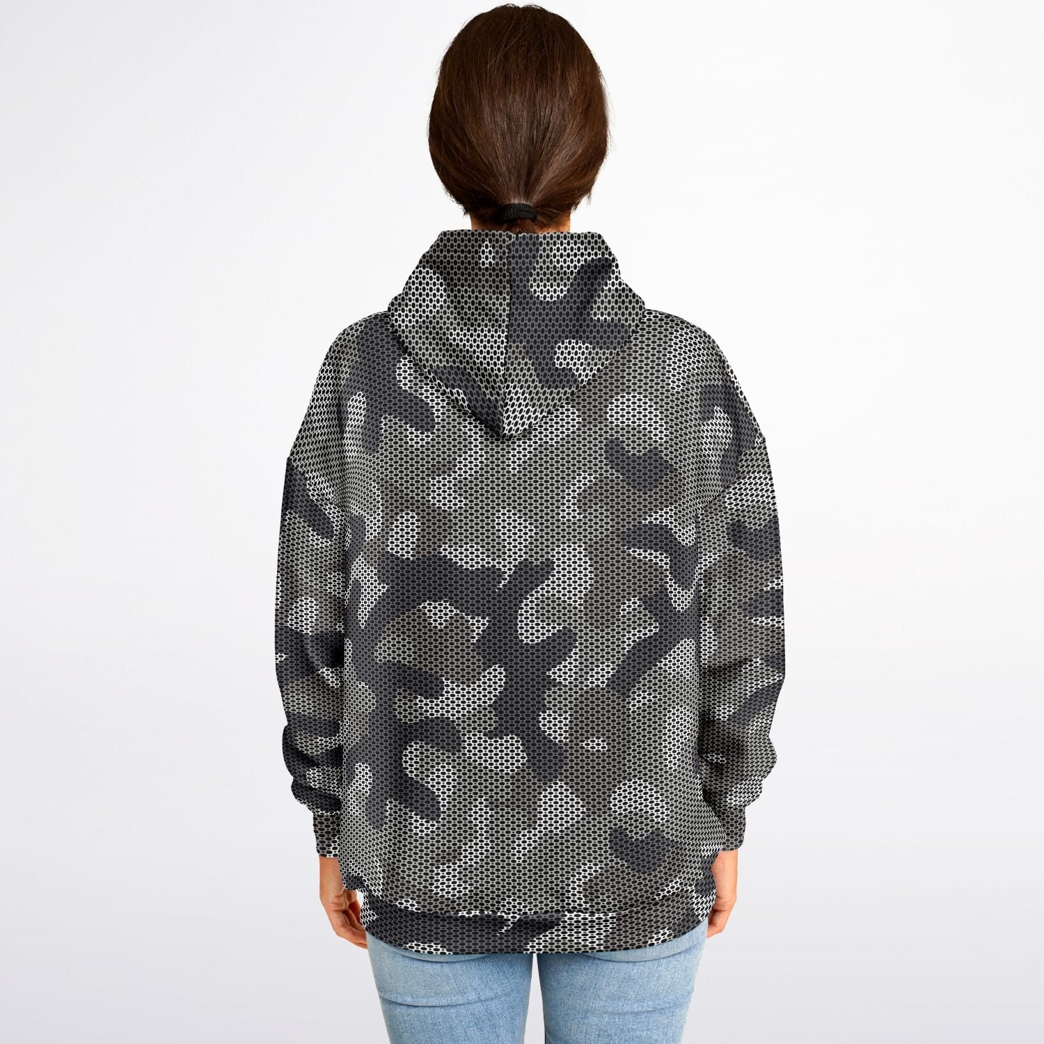 Oversized Hoodie | Masking Mesh Urban Camouflage | Camo Colors