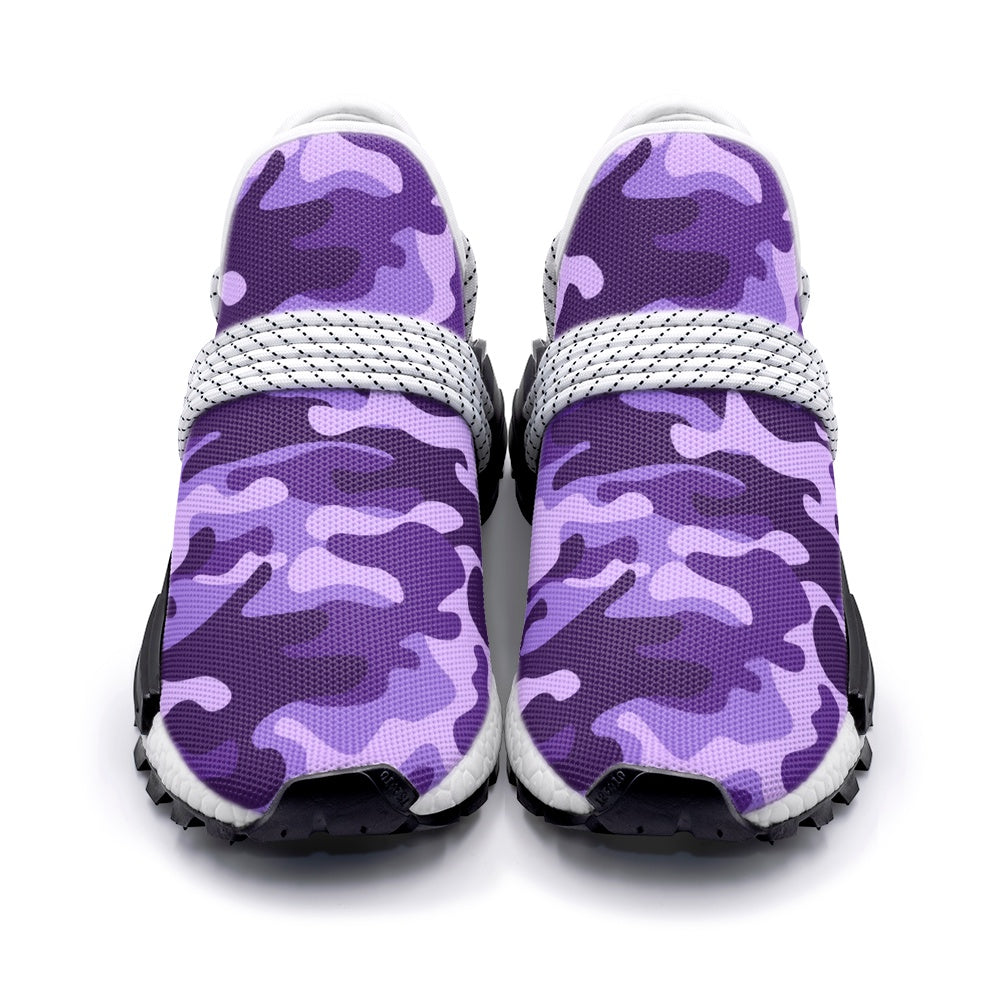 Lightweight Camo Sneakers | Purple, Blue, and Mauve Camo Colors
