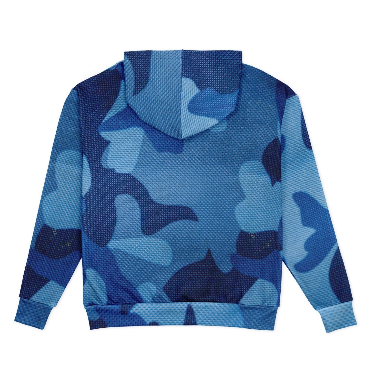 Blue Oversized Hoodie | Camouflage Cloth Pattern | Camo Colors
