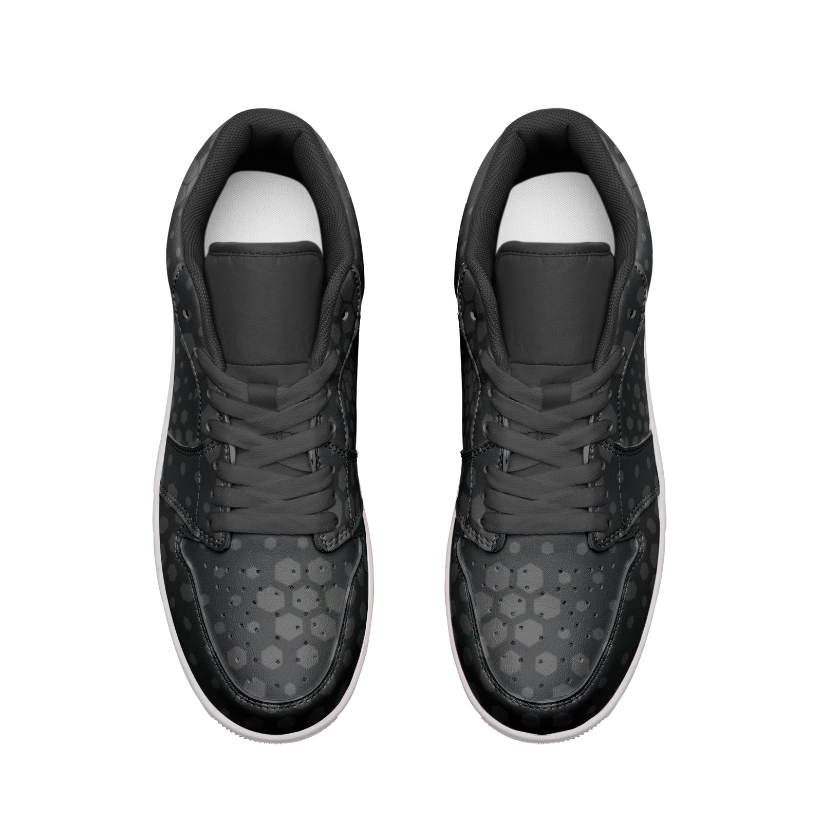 Camo Sneakers | Stylish Black Hive | Unisex Low Top Leather Camo Colors