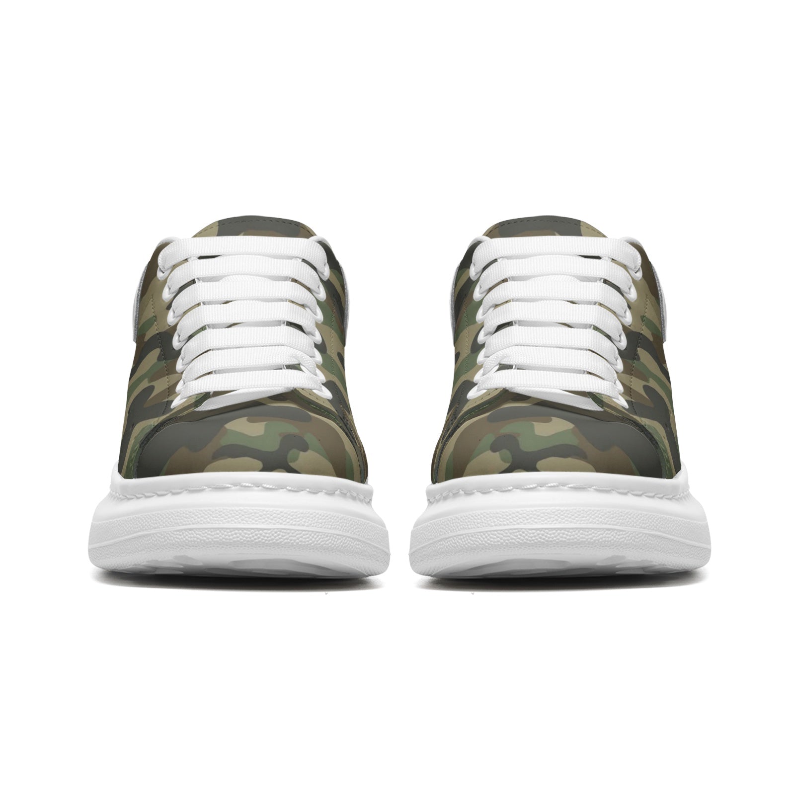 Oversized McQueen Sneakers | Military Brown Camouflage Camo Colors