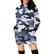 Camo Hoodie Dress | Light Blue Camo Colors