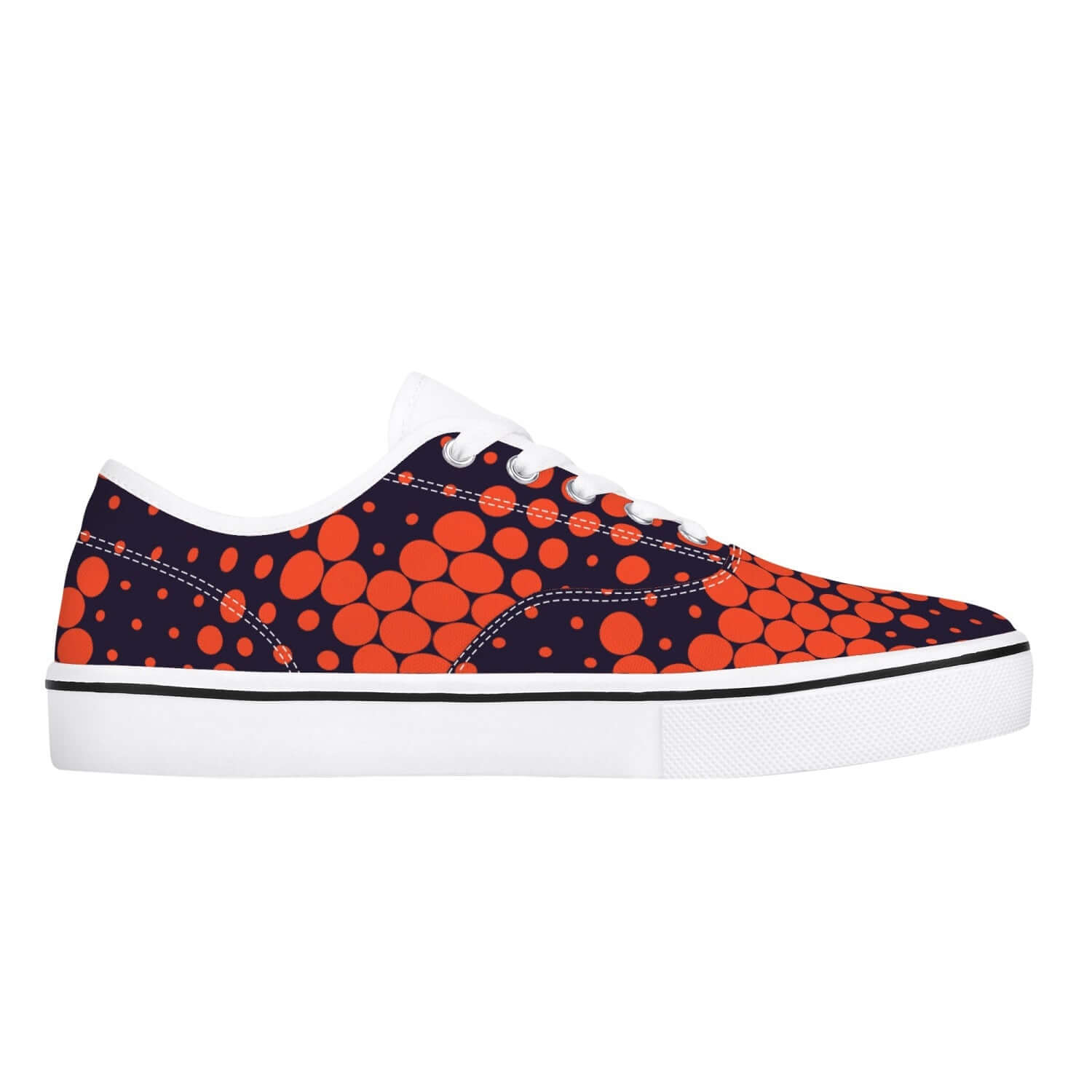 Camo Skate Shoes | Orange & Blue Digital Camouflage Camo Colors