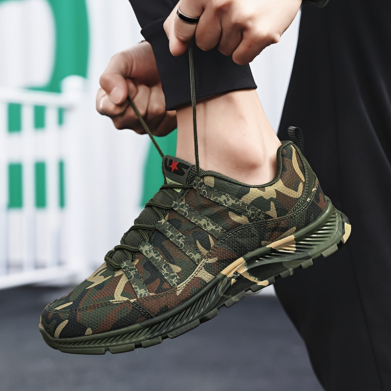 Camo Mesh Breathable Sneakers – Perfect for Running, Hiking Camo Colors
