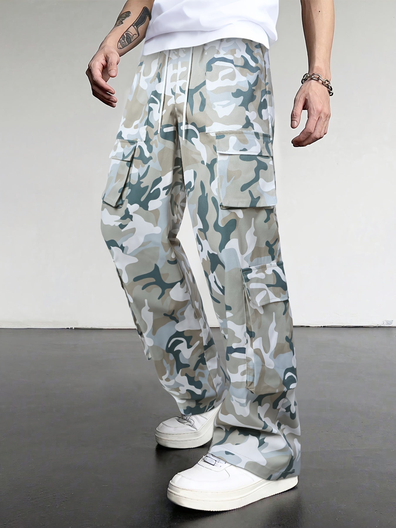 Men's Camo Cargo Pants | Loose Fit, Multi-Pocket Design Camo Colors