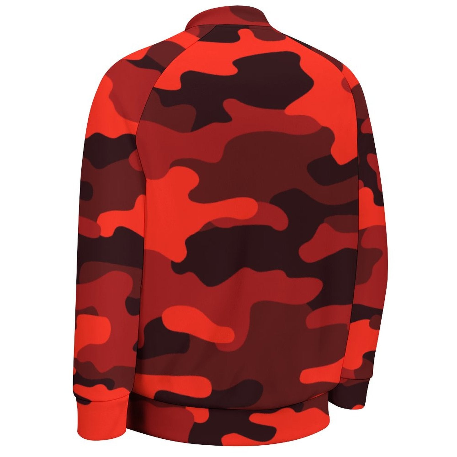 Men's Camo Jacket | Scarlet Red & Black Camouflage Camo Colors