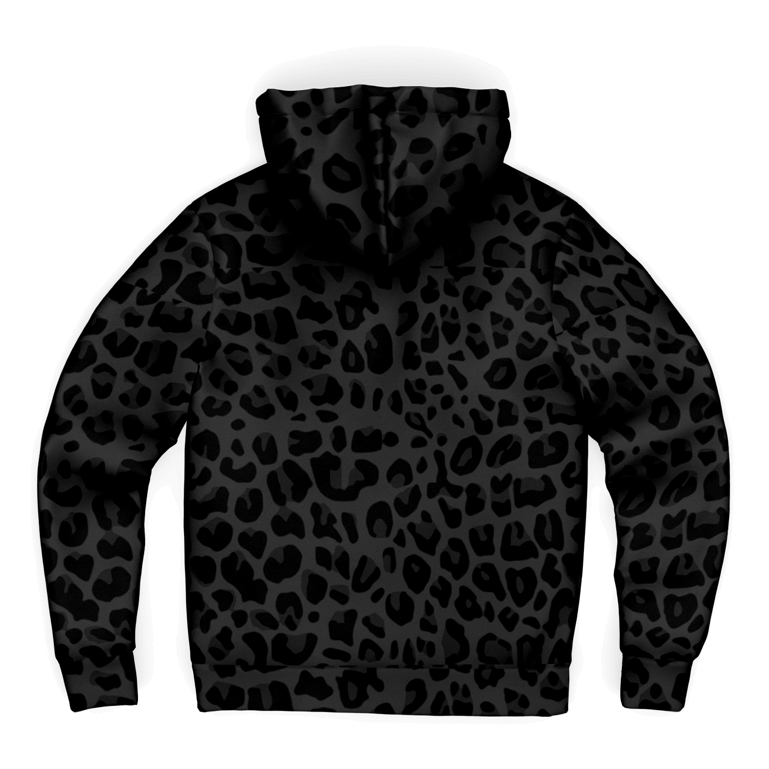 Microfleece Zip Hoodie | Black Puma Print Camo Colors